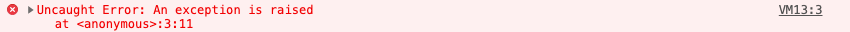 error not catched